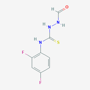 molecular formula C8H7F2N3OS B4623163 N-(2,4-difluorophenyl)-2-formylhydrazinecarbothioamide 
