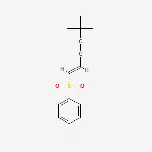 molecular formula C15H18O2S B4623285 1-[(5,5-dimethyl-1-hexen-3-yn-1-yl)sulfonyl]-4-methylbenzene 