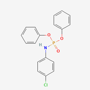 molecular formula C18H15ClNO3P B4623362 二苯基（4-氯苯基）酰胺磷酸酯 