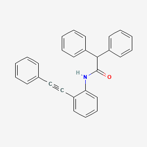 2,2-diphenyl-N-[2-(phenylethynyl)phenyl]acetamide