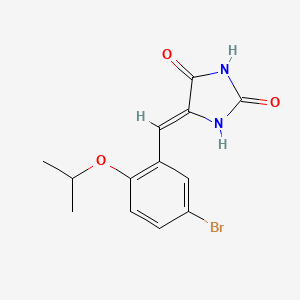 molecular formula C13H13BrN2O3 B4623438 5-(5-bromo-2-isopropoxybenzylidene)-2,4-imidazolidinedione 