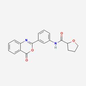 molecular formula C19H16N2O4 B4623479 四氢-2-呋喃甲酰胺的N-[3-(4-氧代-4H-3,1-苯并恶嗪-2-基)苯基] 