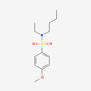 molecular formula C13H21NO3S B4623485 N-butyl-N-ethyl-4-methoxybenzenesulfonamide 