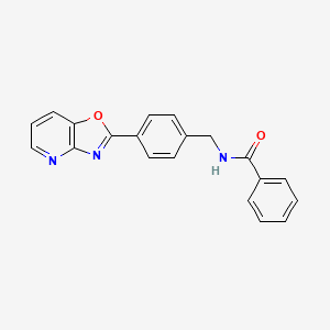 molecular formula C20H15N3O2 B4623496 N-(4-[1,3]oxazolo[4,5-b]pyridin-2-ylbenzyl)benzamide 