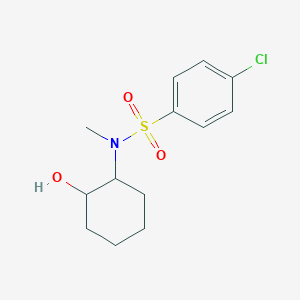 molecular formula C13H18ClNO3S B4623533 4-chloro-N-(2-hydroxycyclohexyl)-N-methylbenzenesulfonamide 
