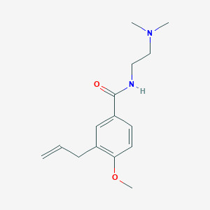 molecular formula C15H22N2O2 B4623574 3-烯丙基-N-[2-(二甲氨基)乙基]-4-甲氧基苯甲酰胺 