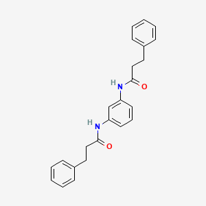 molecular formula C24H24N2O2 B4623585 N,N'-1,3-phenylenebis(3-phenylpropanamide) 