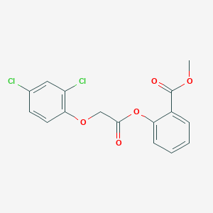 molecular formula C16H12Cl2O5 B4623597 2-{[(2,4-二氯苯氧基)乙酰]氧基}苯甲酸甲酯 