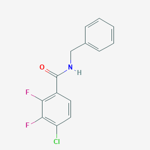 molecular formula C14H10ClF2NO B4623621 N-苄基-4-氯-2,3-二氟苯甲酰胺 