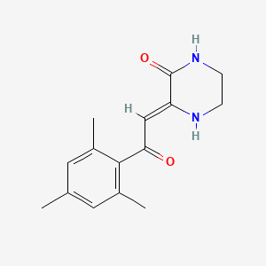 molecular formula C15H18N2O2 B4623668 3-(2-mesityl-2-oxoethylidene)-2-piperazinone 