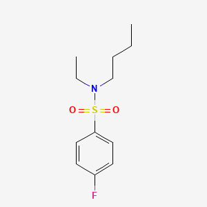 molecular formula C12H18FNO2S B4623671 N-butyl-N-ethyl-4-fluorobenzenesulfonamide 
