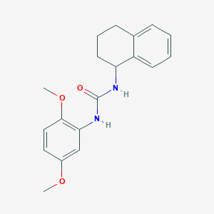 molecular formula C19H22N2O3 B4623704 N-(2,5-dimethoxyphenyl)-N'-(1,2,3,4-tetrahydro-1-naphthalenyl)urea 