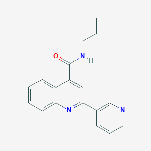 molecular formula C18H17N3O B4623748 N-丙基-2-(3-吡啶基)-4-喹啉甲酰胺 