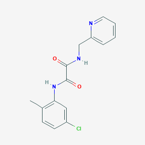 molecular formula C15H14ClN3O2 B4623811 N-(5-chloro-2-methylphenyl)-N'-(2-pyridinylmethyl)ethanediamide 