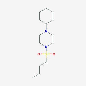 molecular formula C14H28N2O2S B4623911 1-(丁基磺酰基)-4-环己基哌嗪 