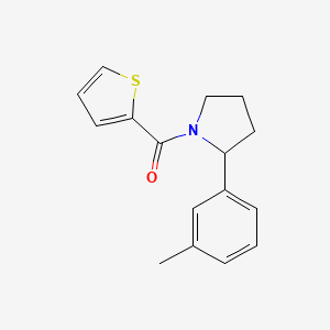 molecular formula C16H17NOS B4623915 2-(3-甲基苯基)-1-(2-噻吩基羰基)吡咯烷 
