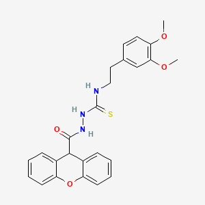molecular formula C25H25N3O4S B4623932 N-[2-(3,4-二甲氧基苯基)乙基]-2-(9H-呫噸-9-甲酰基)肼硫代酰胺 