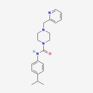 molecular formula C20H26N4O B4623976 N-(4-异丙苯基)-4-(2-吡啶基甲基)-1-哌嗪甲酰胺 
