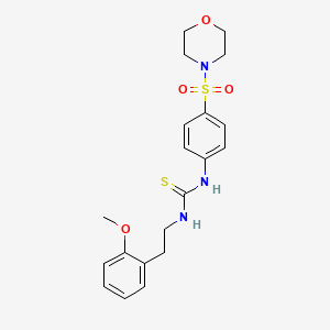 molecular formula C20H25N3O4S2 B4624035 N-[2-(2-methoxyphenyl)ethyl]-N'-[4-(4-morpholinylsulfonyl)phenyl]thiourea 
