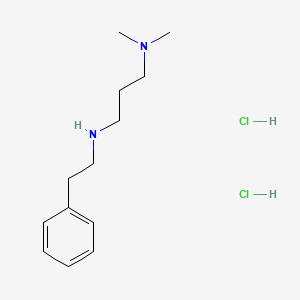 molecular formula C13H24Cl2N2 B4624041 N,N-dimethyl-N'-(2-phenylethyl)propane-1,3-diamine dihydrochloride 