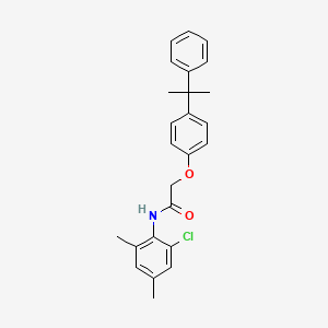 N-(2-chloro-4,6-dimethylphenyl)-2-[4-(1-methyl-1-phenylethyl)phenoxy]acetamide