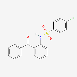 molecular formula C19H14ClNO3S B4624353 N-(2-benzoylphenyl)-4-chlorobenzenesulfonamide 