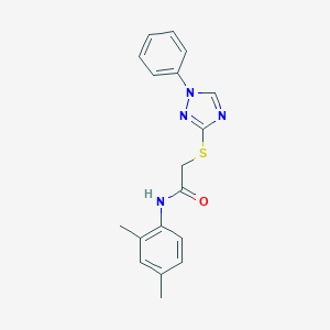 B462436 N-(2,4-dimethylphenyl)-2-[(1-phenyl-1H-1,2,4-triazol-3-yl)sulfanyl]acetamide CAS No. 511292-07-2