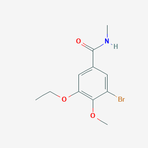 molecular formula C11H14BrNO3 B4624378 3-溴-5-乙氧基-4-甲氧基-N-甲基苯甲酰胺 