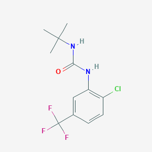 molecular formula C12H14ClF3N2O B4624444 N-(叔丁基)-N'-[2-氯-5-(三氟甲基)苯基]脲 