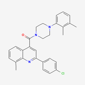 molecular formula C29H28ClN3O B4624449 2-(4-氯苯基)-4-{[4-(2,3-二甲苯基)-1-哌嗪基]羰基}-8-甲基喹啉 