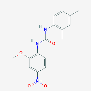 molecular formula C16H17N3O4 B4624465 N-(2,4-dimethylphenyl)-N'-(2-methoxy-4-nitrophenyl)urea 