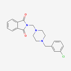 molecular formula C20H20ClN3O2 B4624537 2-{[4-(3-氯苄基)-1-哌嗪基]甲基}-1H-异吲哚-1,3(2H)-二酮 