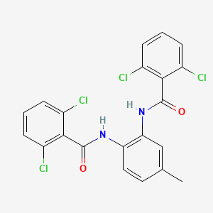 molecular formula C21H14Cl4N2O2 B4624541 N,N'-(4-methyl-1,2-phenylene)bis(2,6-dichlorobenzamide) 