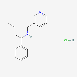 molecular formula C16H21ClN2 B4624590 (1-phenylbutyl)(pyridin-3-ylmethyl)amine hydrochloride 