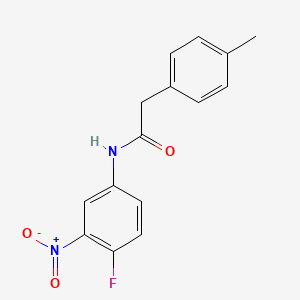 molecular formula C15H13FN2O3 B4624607 N-(4-fluoro-3-nitrophenyl)-2-(4-methylphenyl)acetamide 