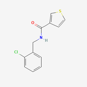 molecular formula C12H10ClNOS B4624618 N-(2-chlorobenzyl)-3-thiophenecarboxamide 