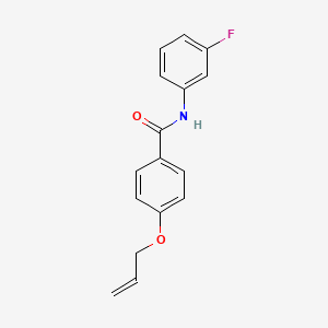 molecular formula C16H14FNO2 B4624731 4-(allyloxy)-N-(3-fluorophenyl)benzamide 