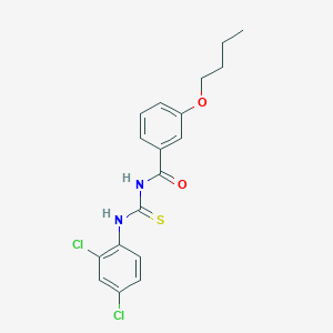 molecular formula C18H18Cl2N2O2S B4624753 3-butoxy-N-{[(2,4-dichlorophenyl)amino]carbonothioyl}benzamide 