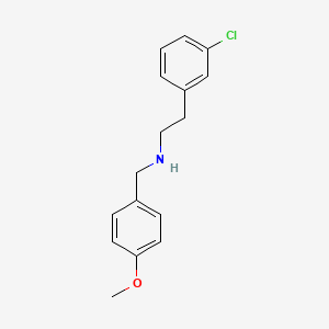 molecular formula C16H18ClNO B4624796 2-(3-chlorophenyl)-N-(4-methoxybenzyl)ethanamine 