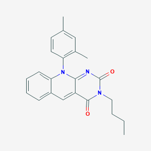 B462483 3-butyl-10-(2,4-dimethylphenyl)pyrimido[4,5-b]quinoline-2,4(3H,10H)-dione CAS No. 317326-94-6