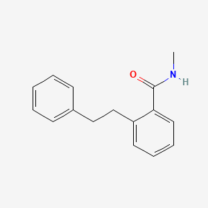 molecular formula C16H17NO B4624953 N-methyl-2-(2-phenylethyl)benzamide 