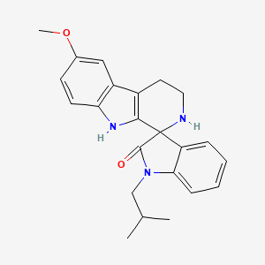 molecular formula C23H25N3O2 B4624970 1'-isobutyl-6-methoxy-2,3,4,9-tetrahydrospiro[beta-carboline-1,3'-indol]-2'(1'H)-one 