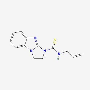 molecular formula C13H14N4S B4624987 N-allyl-2,3-dihydro-1H-imidazo[1,2-a]benzimidazole-1-carbothioamide 