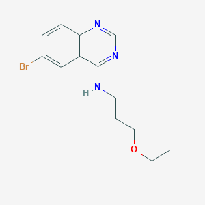molecular formula C14H18BrN3O B4625001 6-bromo-N-(3-isopropoxypropyl)-4-quinazolinamine 