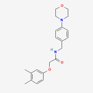 molecular formula C21H26N2O3 B4625014 2-(3,4-dimethylphenoxy)-N-[4-(4-morpholinyl)benzyl]acetamide 