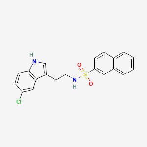 molecular formula C20H17ClN2O2S B4625038 N-[2-(5-chloro-1H-indol-3-yl)ethyl]-2-naphthalenesulfonamide 