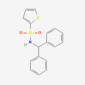molecular formula C17H15NO2S2 B4625135 N-(diphenylmethyl)-2-thiophenesulfonamide 