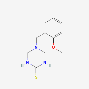 molecular formula C11H15N3OS B4625194 5-(2-甲氧基苄基)-1,4,5,6-四氢-1,3,5-三嗪-2-硫醇 