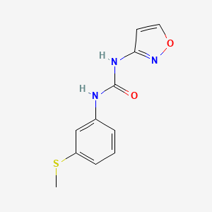 molecular formula C11H11N3O2S B4625202 N-3-isoxazolyl-N'-[3-(methylthio)phenyl]urea 
