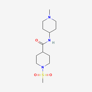 molecular formula C13H25N3O3S B4625254 N-(1-methyl-4-piperidinyl)-1-(methylsulfonyl)-4-piperidinecarboxamide 